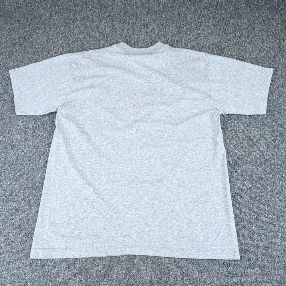 Vintage Y2K Bangkok 2000 Souvenir T-Shirt Mens Large Grey Cotton Embroidered Tee